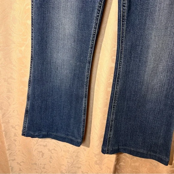 GAP 'High-Rise 70s Flare' Medium Wash Jeans with Front Pockets - Size 29 - Picture 6 of 16